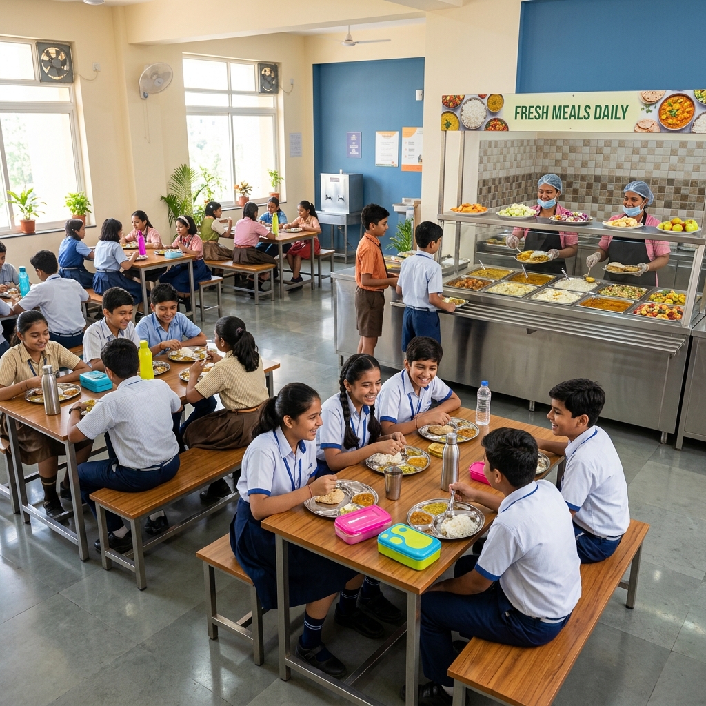 Science laboratory with modern equipment for practical learning